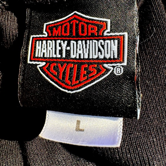 Harley-Davidson, Long Sleeve, Black, Top, Size Large - Picture 4 of 5